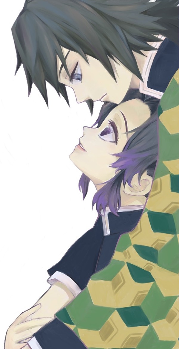 少し前に描いた義勇さんとしのぶちゃん2