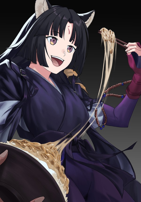 明日方舟-嵯峨-纳豆拌饭！