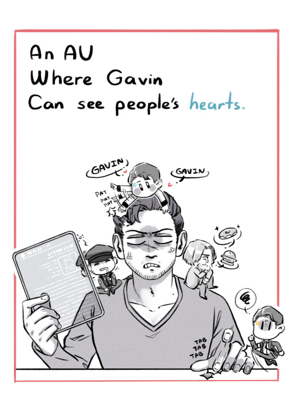 900Gavin : Hearts AU