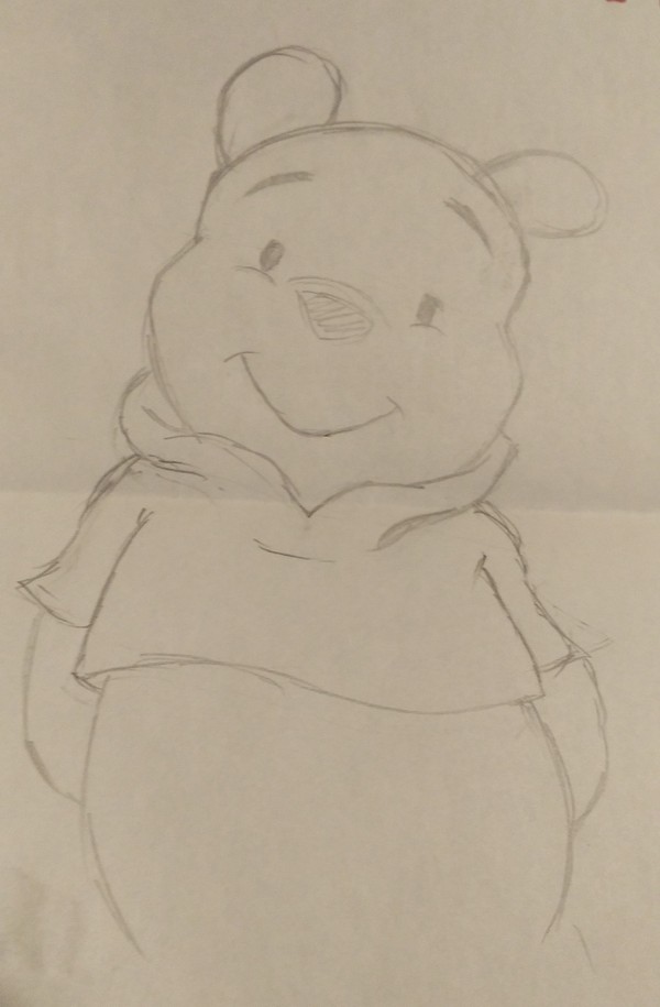 プーさん　アナログで描いてみた
