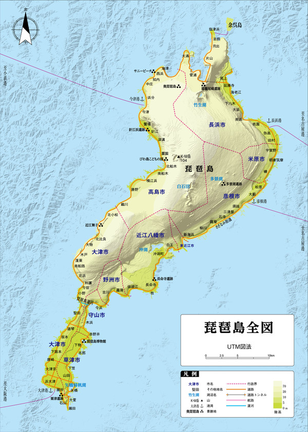 琵琶島全図