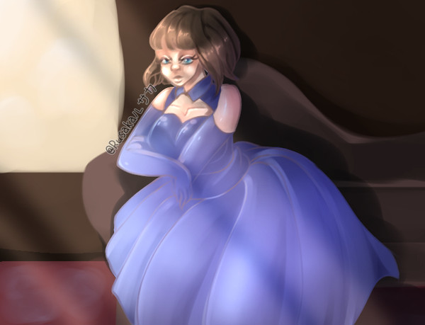 イギリスにビクトリア時代の少女
