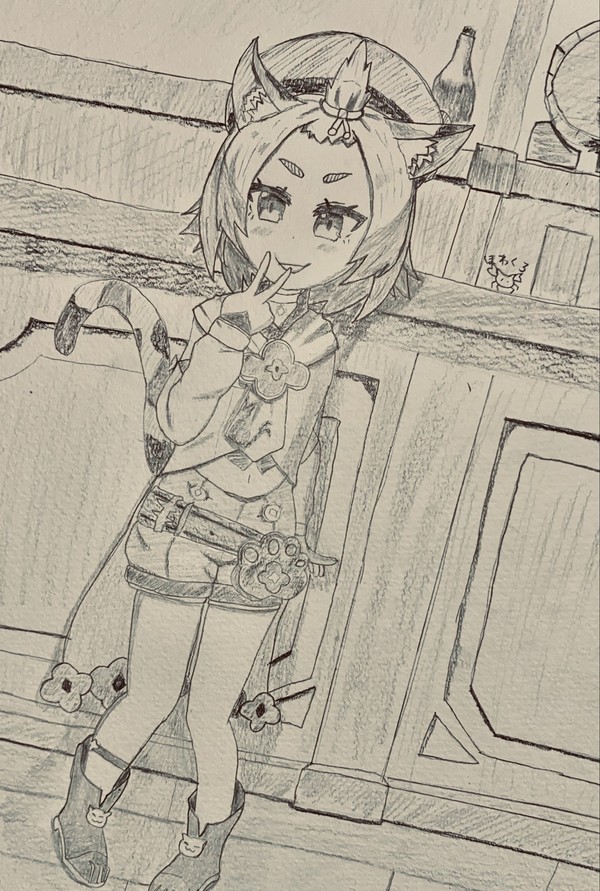 ディオナちゃんポーズ取って〜