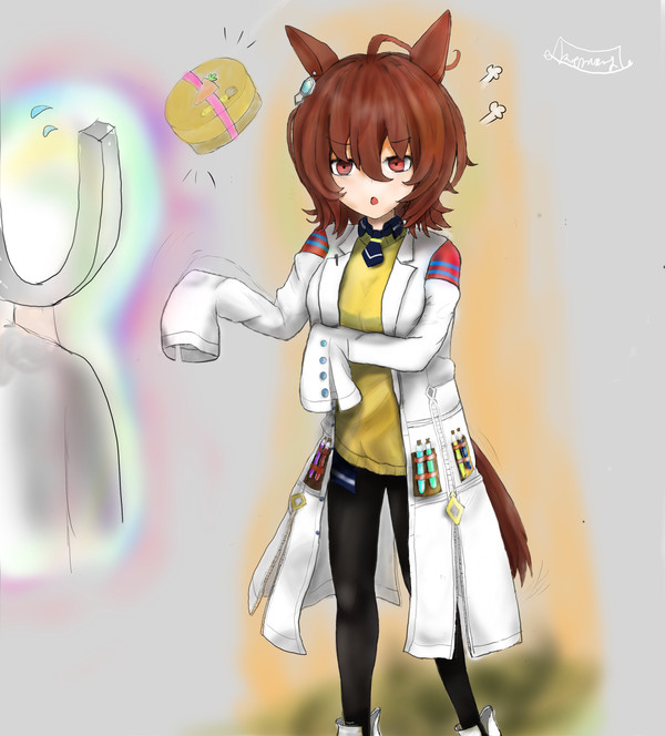 今日に限って弁当が無いので腹いせに発光させるアグネスタキオンさん
