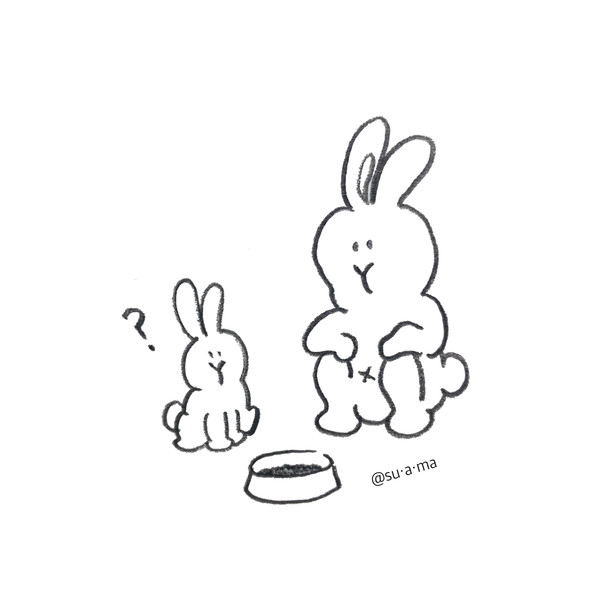 うさぎを手懐けるひと