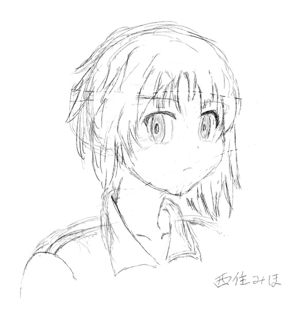 西住みほの模写