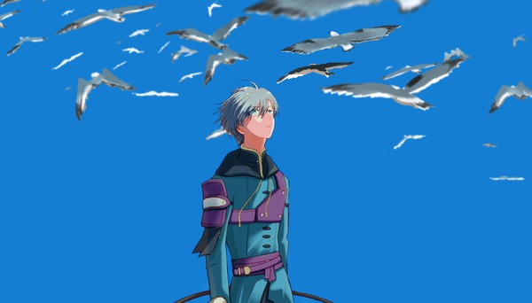 空を見る