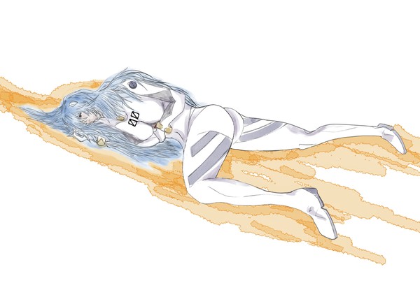 綾波レイ　カラーイラスト練習
