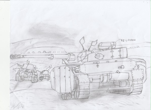 Girls Und Panzer . P.z V Ankou .