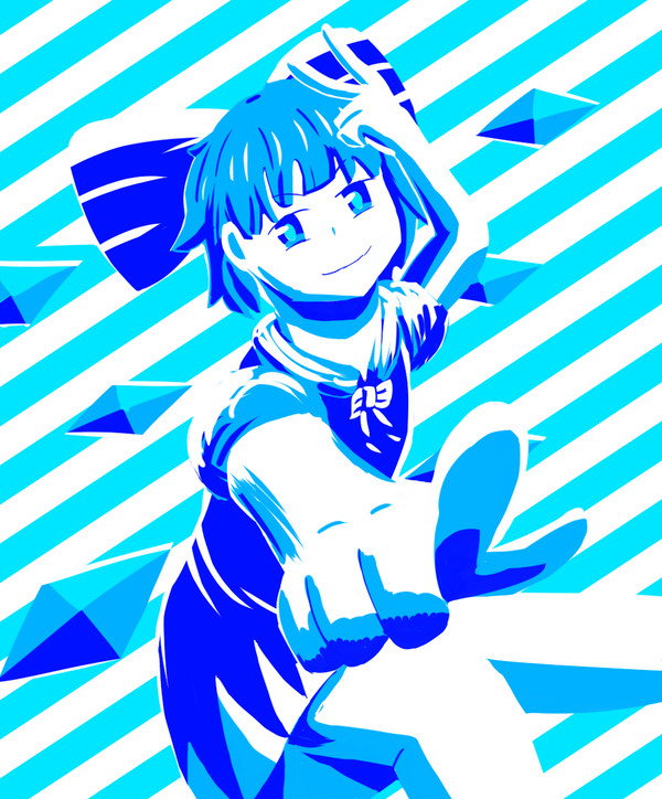 白と青