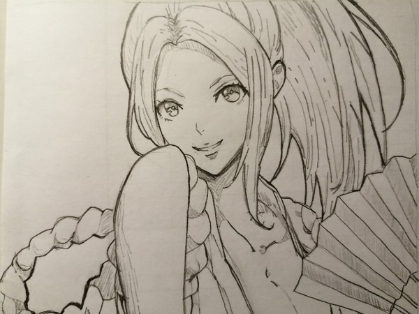 不知火舞のKOF15イラスト、私の鉛筆バーション