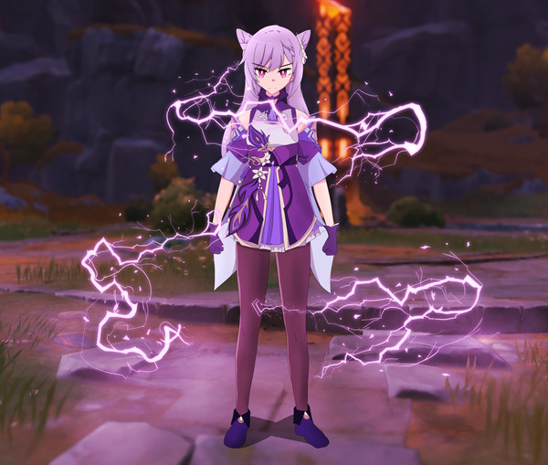 Keqing uses her power