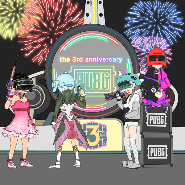 PUBG mobile３周年イラスト