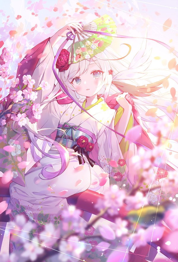 桜舞う