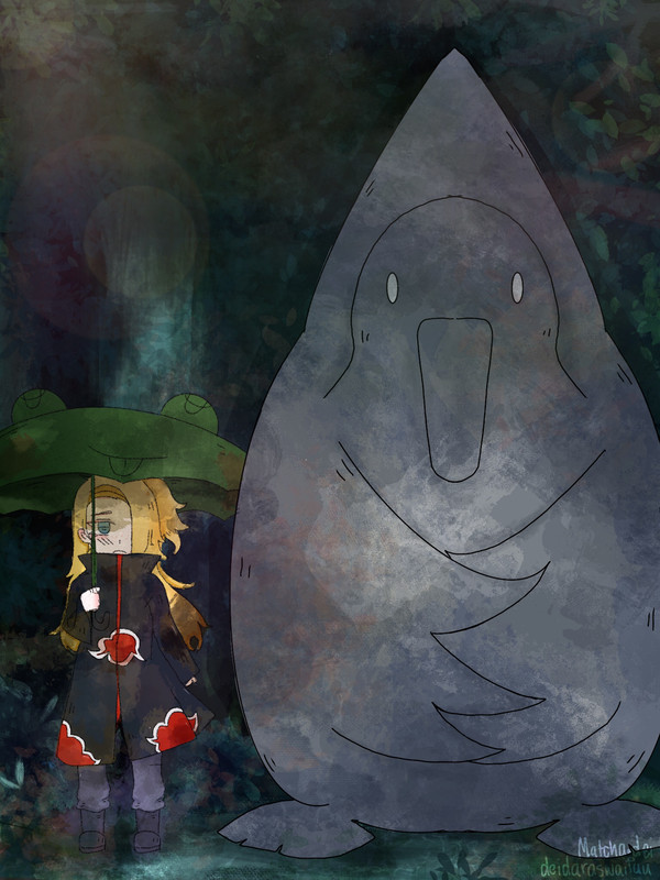 Totoro..but with Deidara!!
