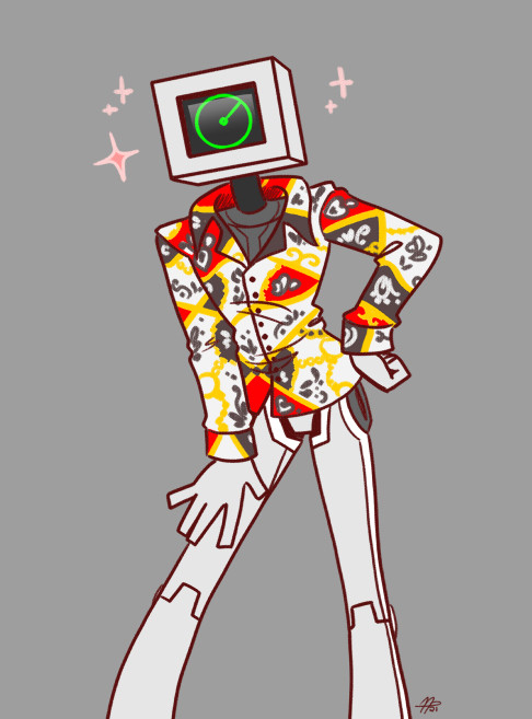 Neon J in different outfits