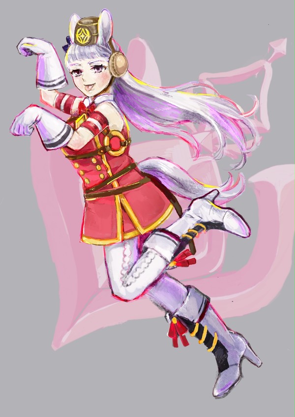 １着のポーズ