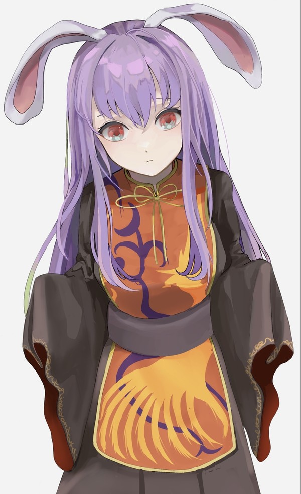 純狐の服を着せられるうどんげ