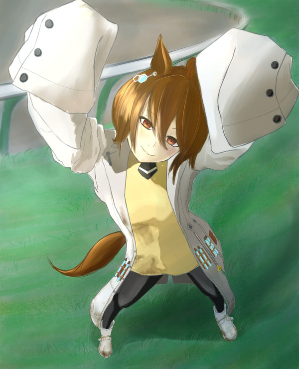 アグネスタキオンちゃんを頑張って描きました