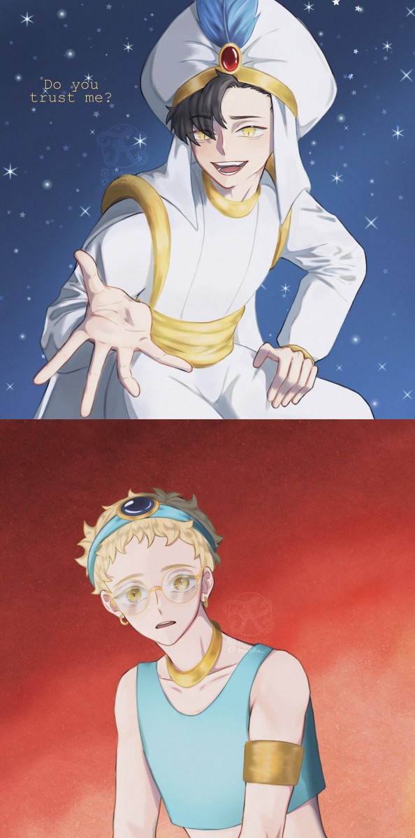 クロ月 as ALADDIN AU