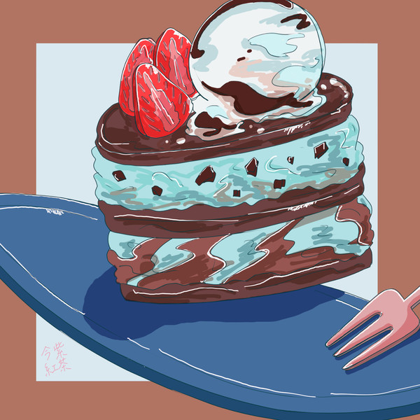 チョコミントパンケーキ！