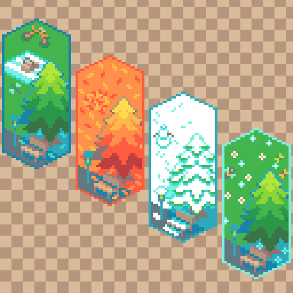 4 Seasons of Trees