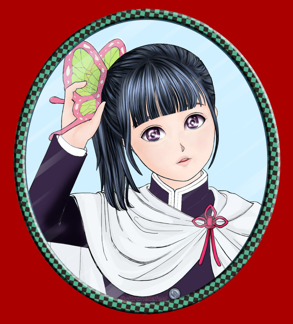 鏡を見るカナヲ