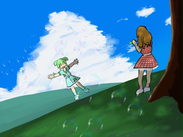 緑の丘で