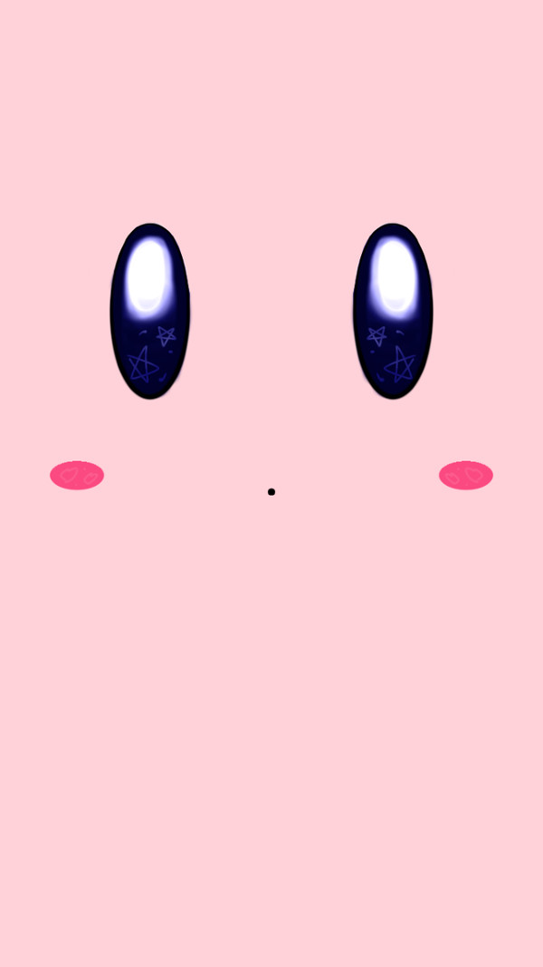 こっちを見るカービィ