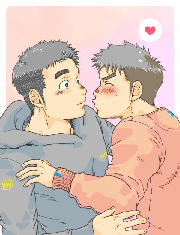 奥手でウブな男の子が、緊張しながら一生懸命キスしてきたよ