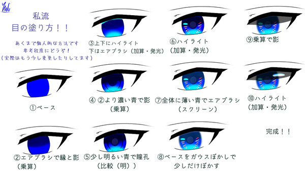 私流目の塗り方！
