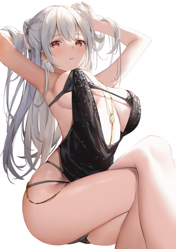 銀髪ドレス