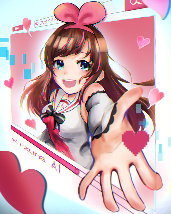 画面の中からこんにちは！