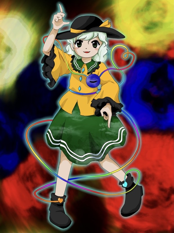 閉じた恋の瞳【ZUN絵：虹龍洞風】