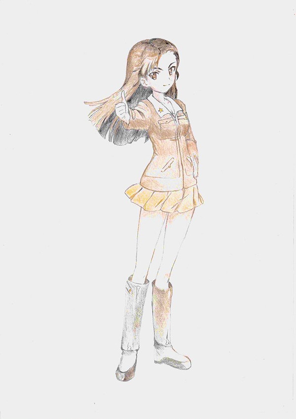 色鉛筆イラスト 西絹代