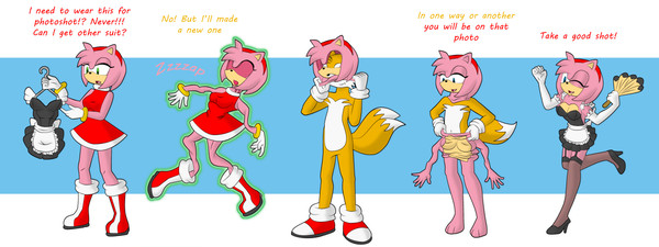 Amy  suit transformation