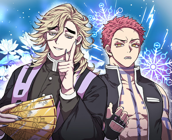 雪柱と氷柱