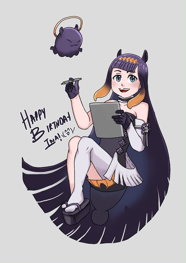 Ninomae Ina'nis- Drawfest Day 2.