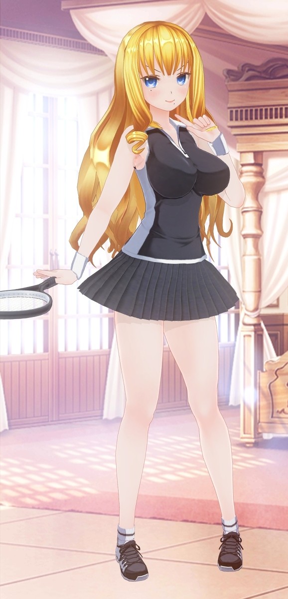テニスに夢中なお嬢様