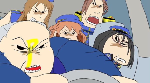 連れ去られた千枝ちゃんを取り戻しに行くブルーナポレオン+P