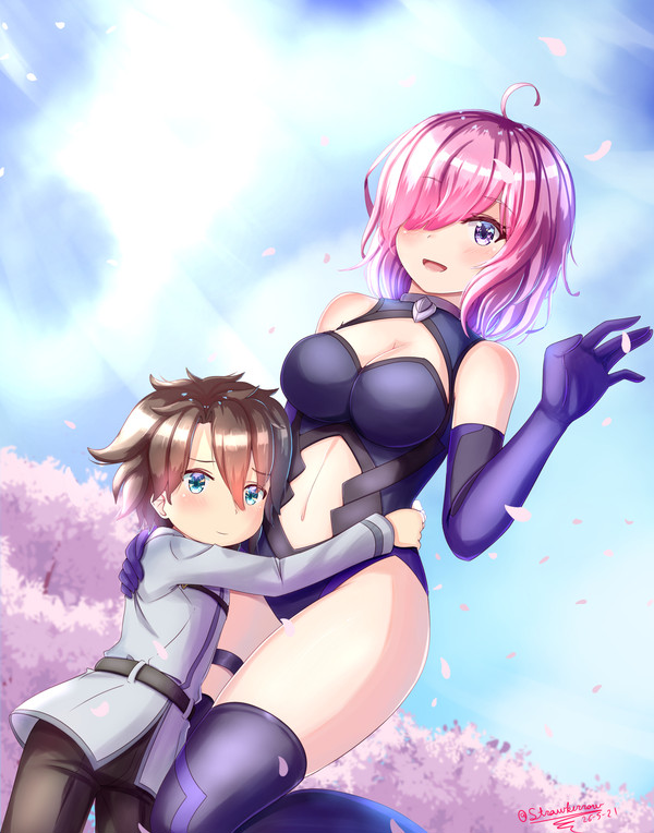 Ritsuka and Mash