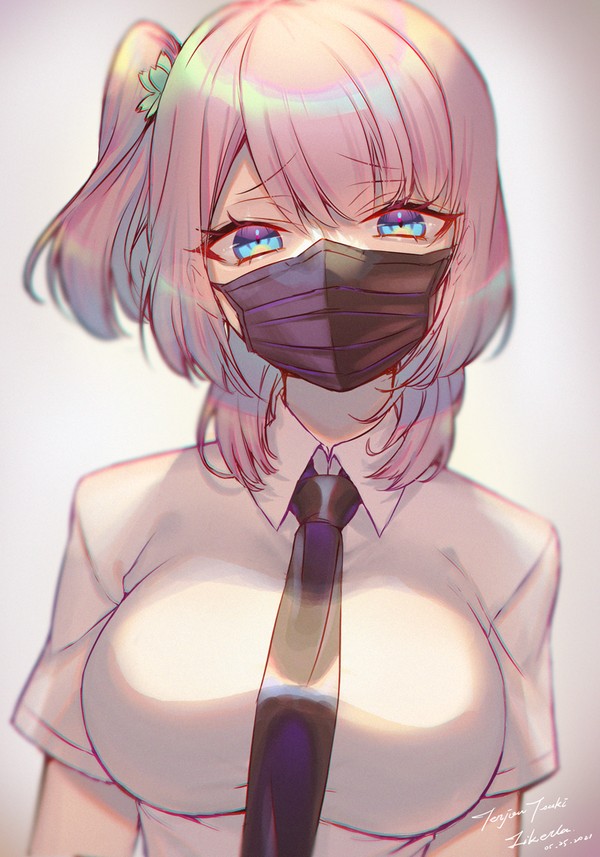 マスクをつけてくださいね