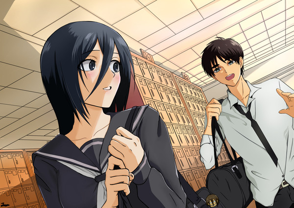 Eren and Mikasa