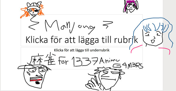 Mahjong presentation scribbles