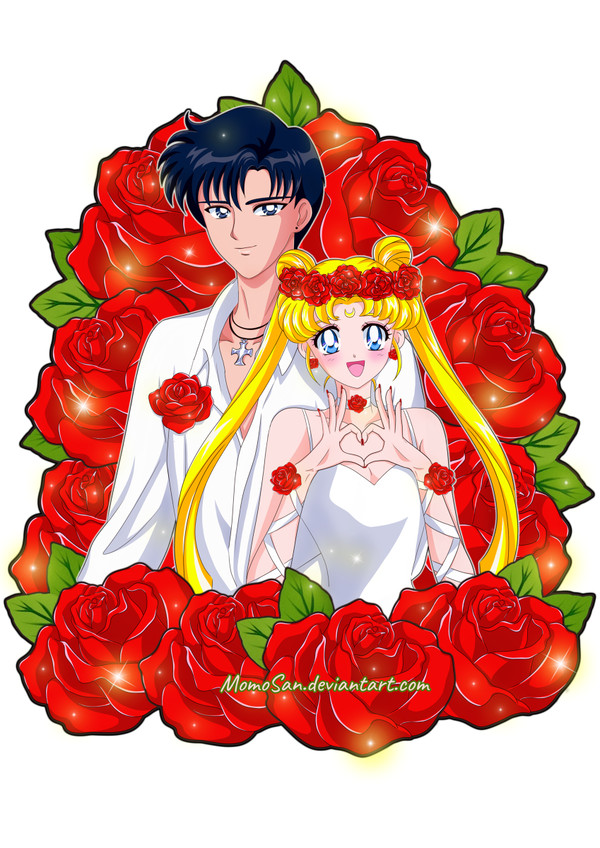 Mamoru and Usagi Commission Work