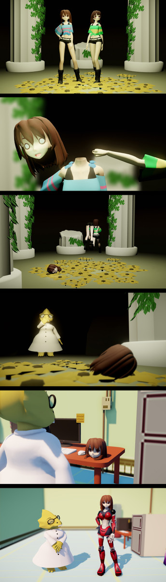 Frisk loses her body