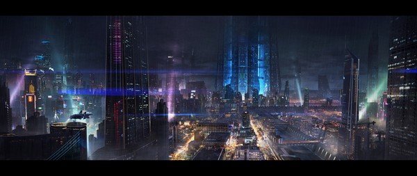 Orbital port city