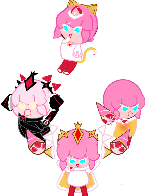 Strawberry crepe cookie root ser
