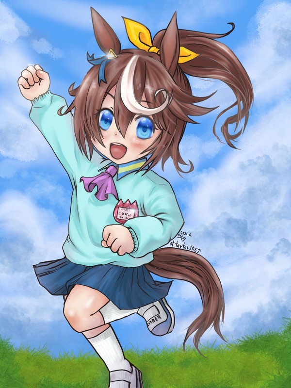 トウカイテイオー(園児服