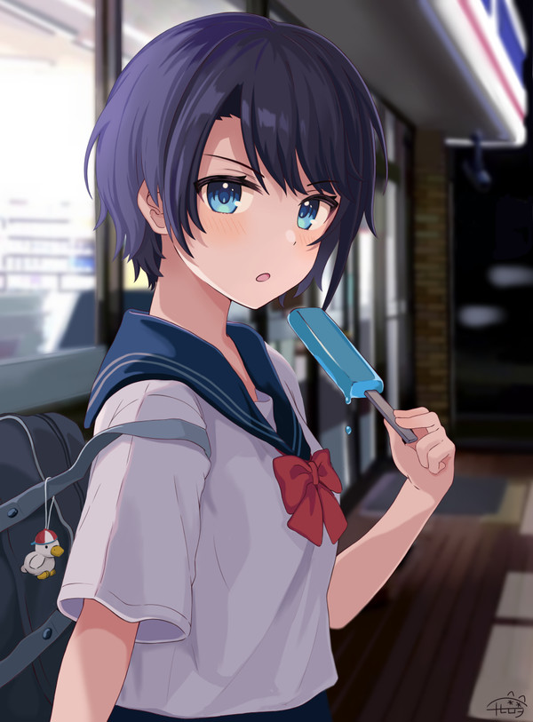 「アイスで機嫌とったつもりっすか先輩…？」